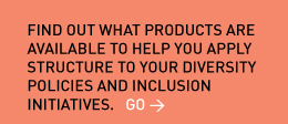 Find out what products are available to help you apply structure to your diversity policies and inclusion initiatives. Go 